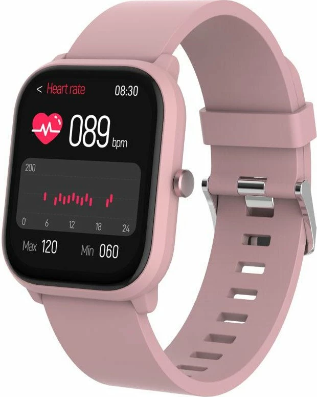 Smartwatch Denver SWK-120RO 1.75\" IPS touch, Bluetooth 5.3, thirrje, IP68, rozë