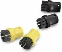 Set furçash Karcher 2.863-264.0, 4 copë, për pastrues me avull, zi/verdhe