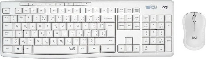 Set tastierë dhe maus Logitech MK295 Silent Wireless - i bardhë