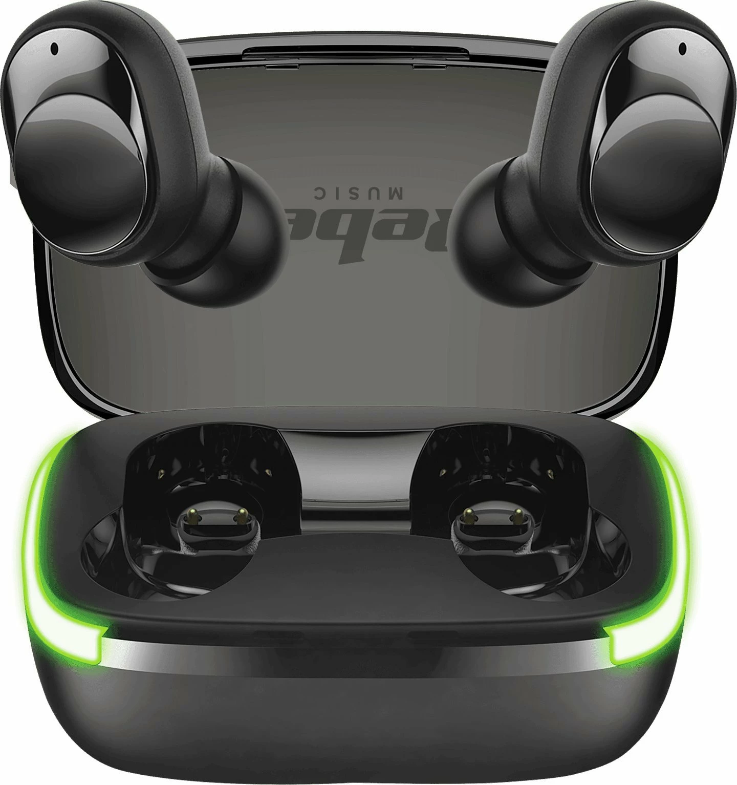 Kufje Rebel Tools TWS-Y60 (SLU0059), Bluetooth 5.3, in-ear, me mikrofon, me kuti karikimi, të zeza