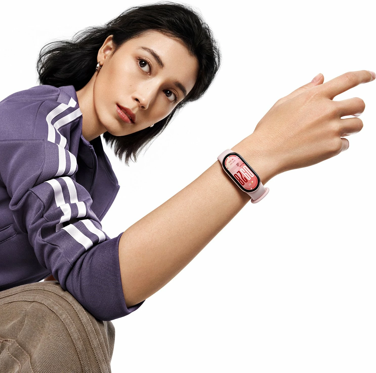 Smartwatch Xiaomi Smart Band 10 BHR9999GL 1.72\" AMOLED, rozë