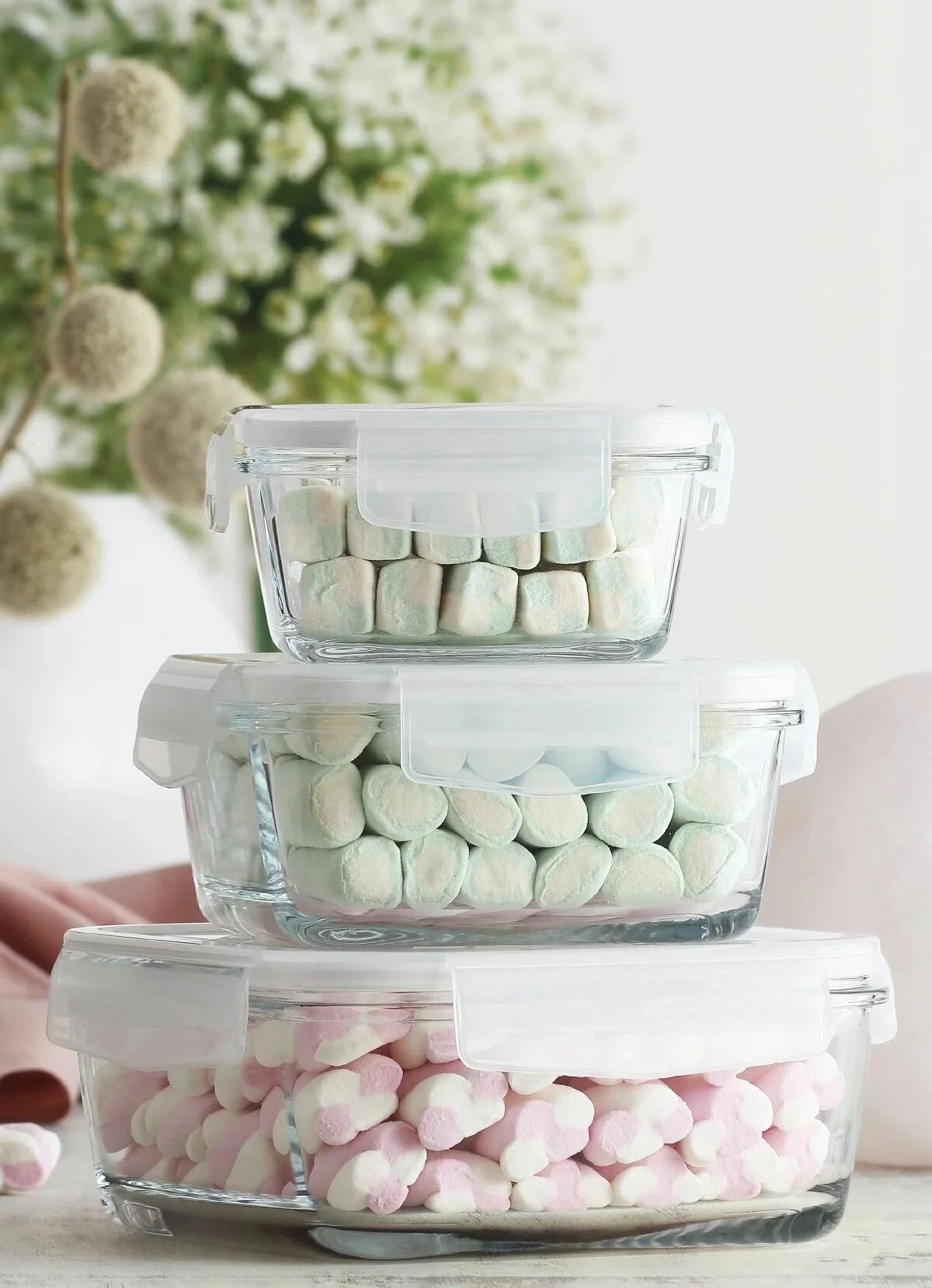 Set kuti qelqi për ruajtje ushqimi (3 copë), Hermia, LV-FRESCOS6