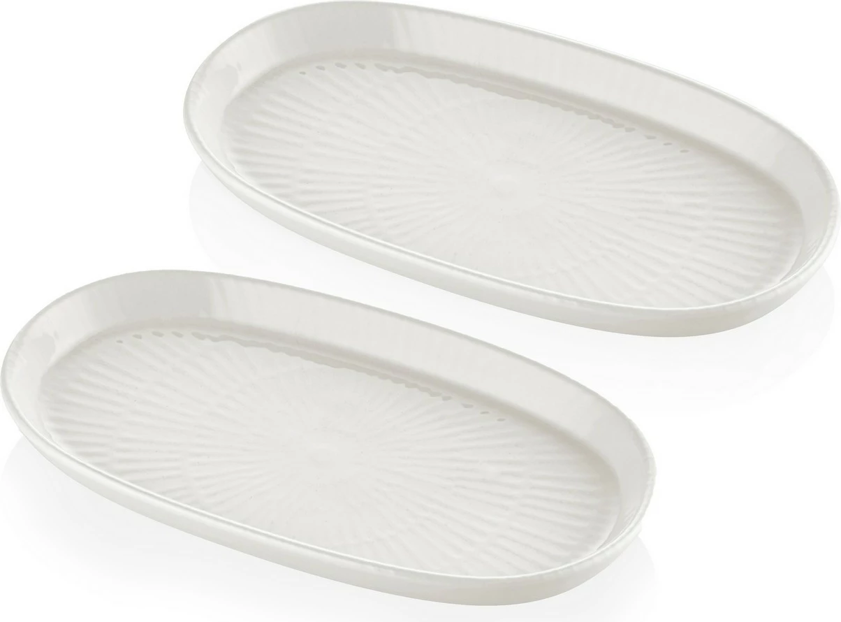 Set pjatash servirëse Hermia NON0022, 2 copë, krem