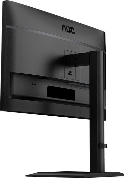 Monitor AOC 24E4U 24\" FHD IPS 120Hz HDR me USB hub, altoparlantë, ergonomik, i zi