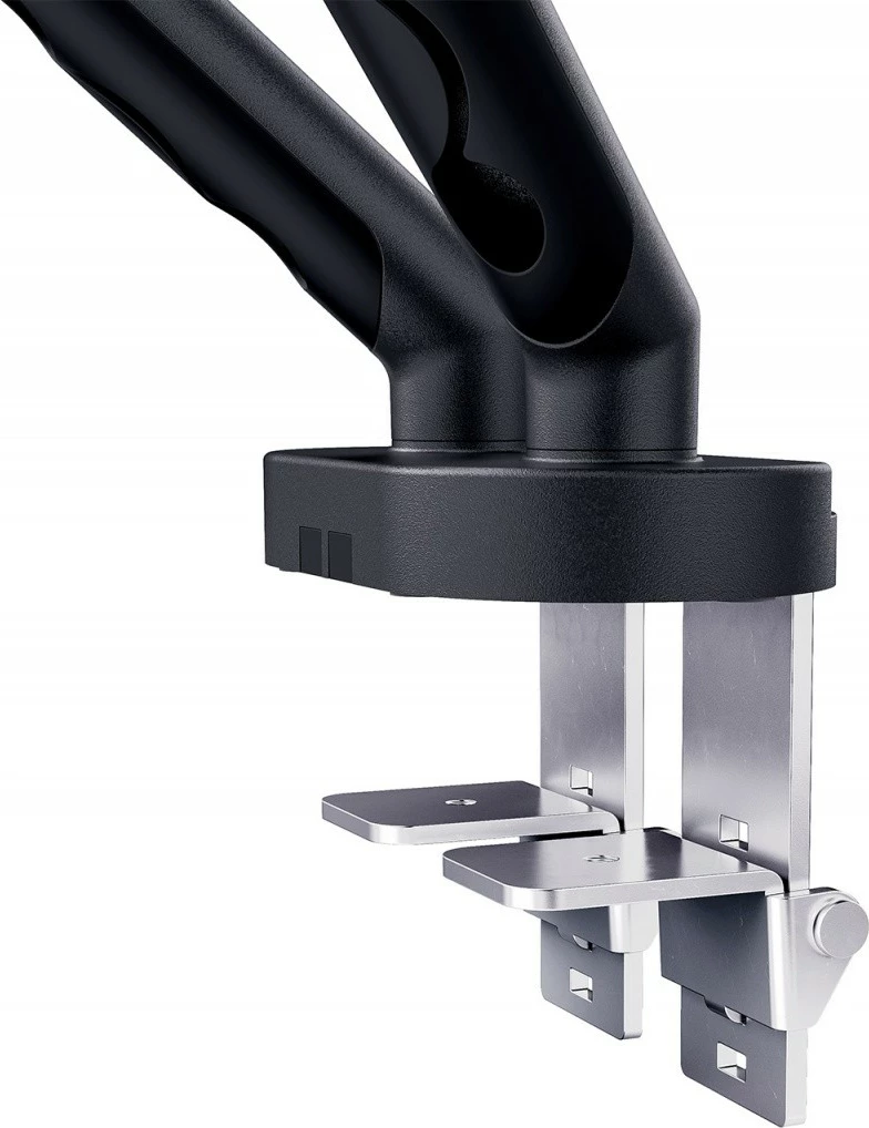 Mbajtës tavoline për 2 monitorë Digitus DA-90471, max 2x35\", 2x10kg, VESA 75x75/100x100, i zi