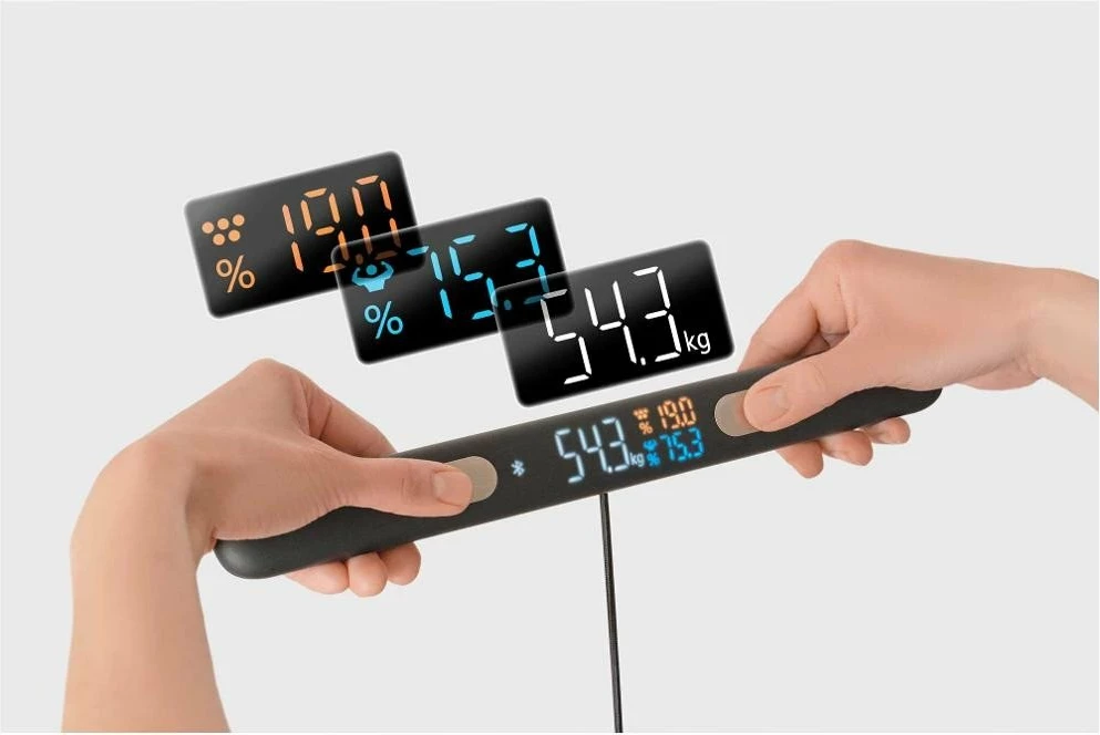 Peshore fitness me Bluetooth Sencor SBS 9102BK, analizë kompozimi trupor, xham i kalitur 6 mm, saktësi 100 g, bateri 4xAAA, e zezë