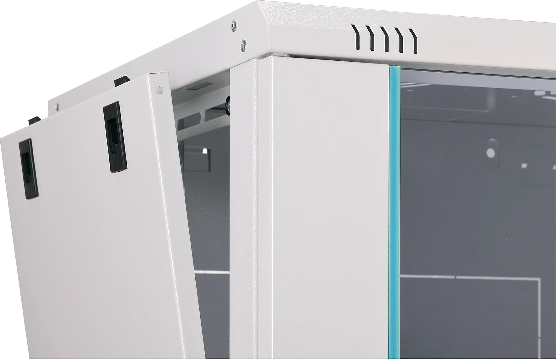 Kabinet rrjeti muror Digitus Dynamic-N 9U, 600x450mm, derë xhami, gri e çelët