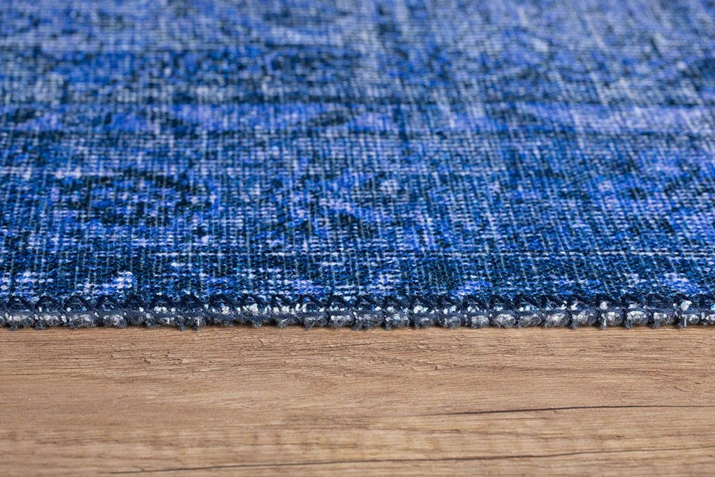 Qilim Conceptum Hypnose, Dorian Chenille, ngjyrë kaltër e errët, 210x310cm