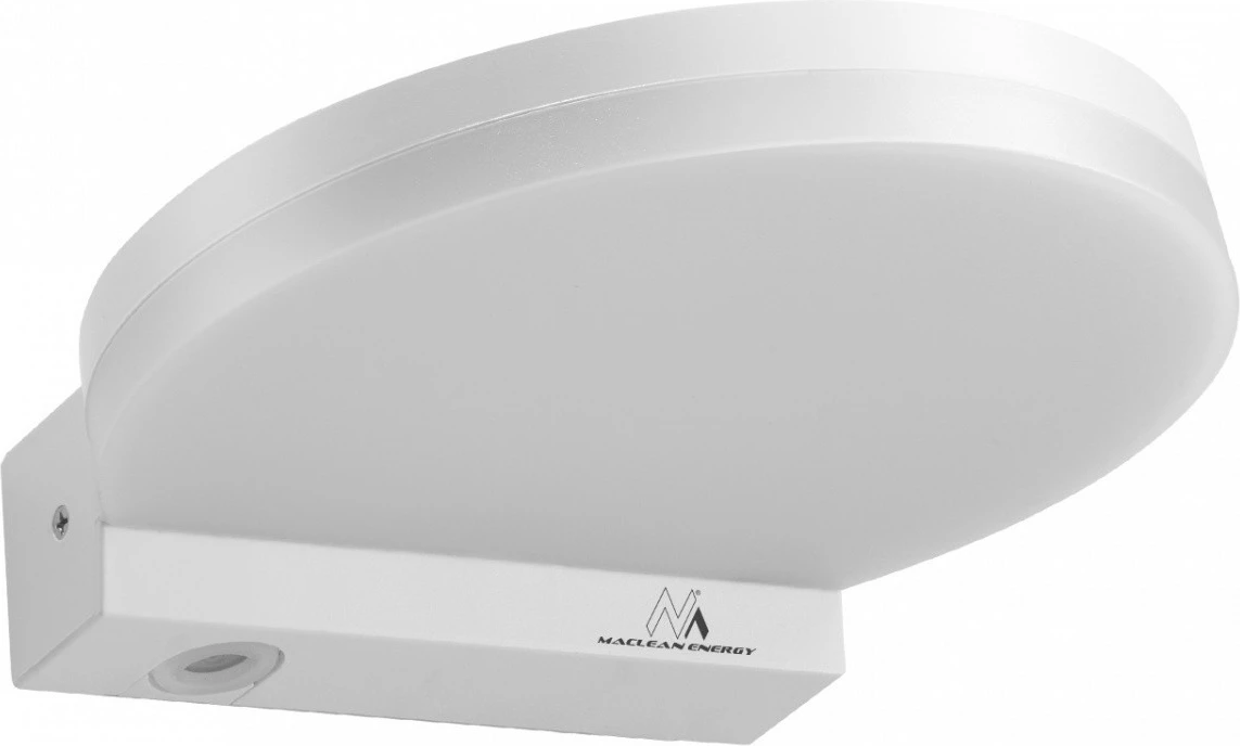 Lampë LED e jashtme Maclean MCE346W 15W, me sensor lëvizjeje, IP65, e bardhë