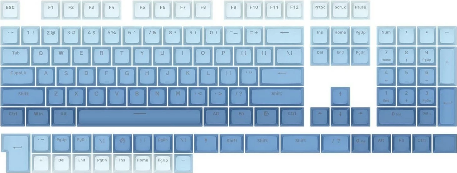 Keycaps Redragon A134 Ombre Blue