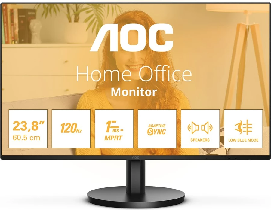 Monitor AOC 24B3QA2, 23.8", Full HD, LED, 120 Hz, i zi