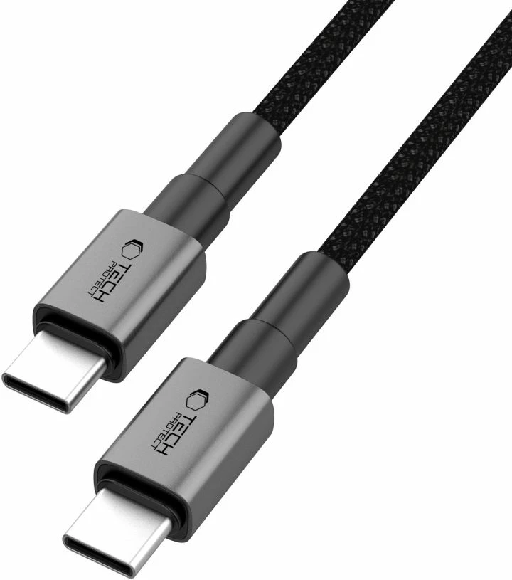Kabllo USB-C në USB-C Tech-Protect UltraBoost DNA MagTwist PD 100W/5A 1 m, gri, 1 copë