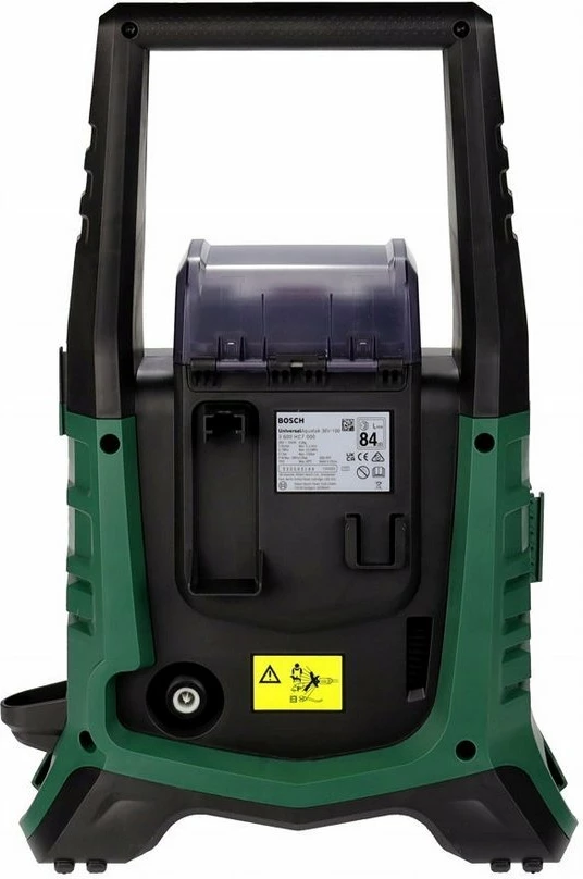 Larëse presioni Bosch UniversalAquatak 36V-100 36V, 100 bar, tub 4 m, trup pa bateri/karikues, jeshile/zezë