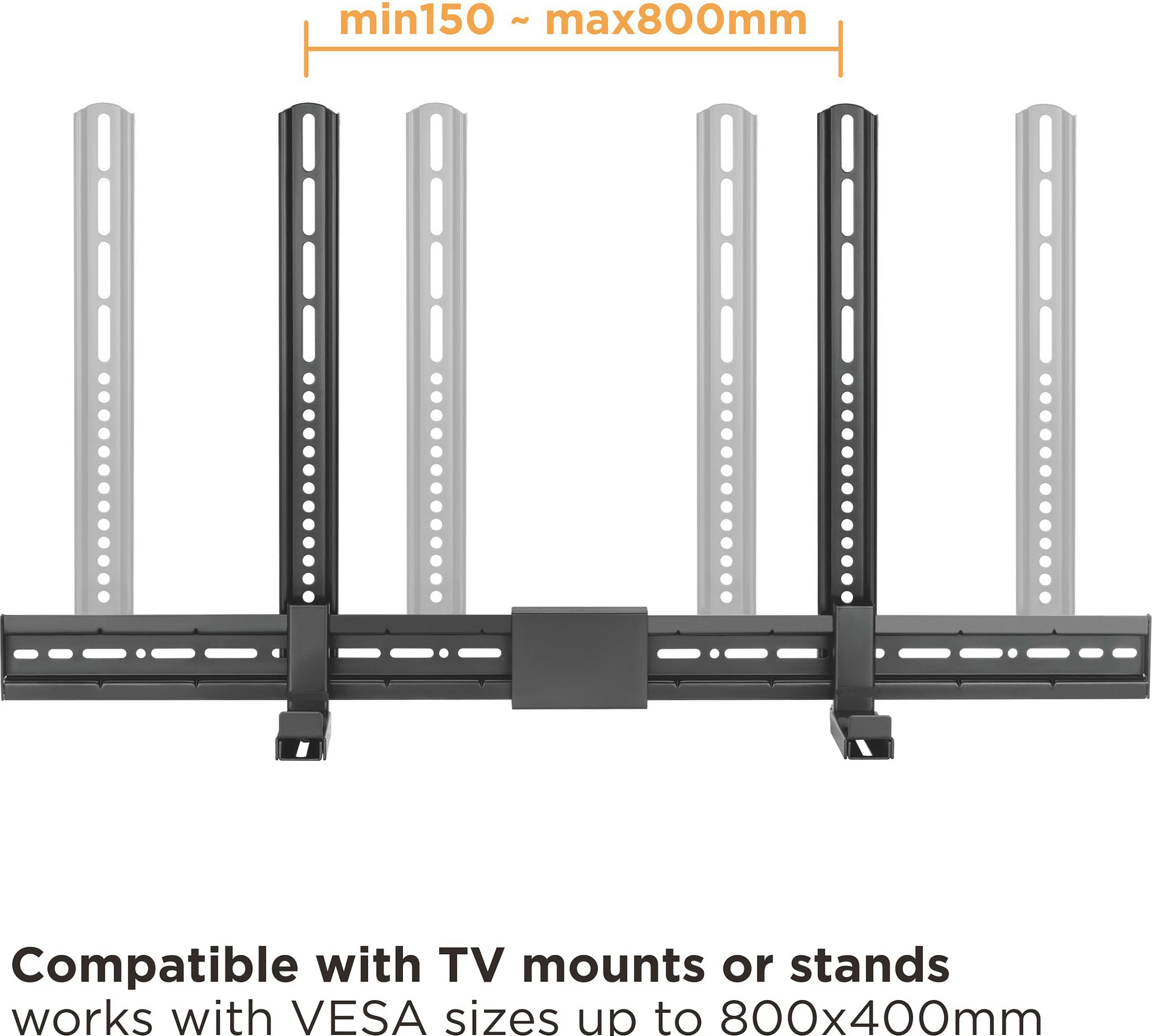 Mbajtëse muri për Soundbar EQUIP, VESA 800x400, max 15 kg, e zezë