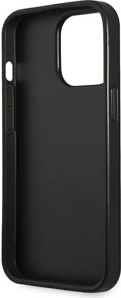 Mbështjellës Guess SaffianoTriangle Logo për iPhone 14 Pro 6.1", argjend