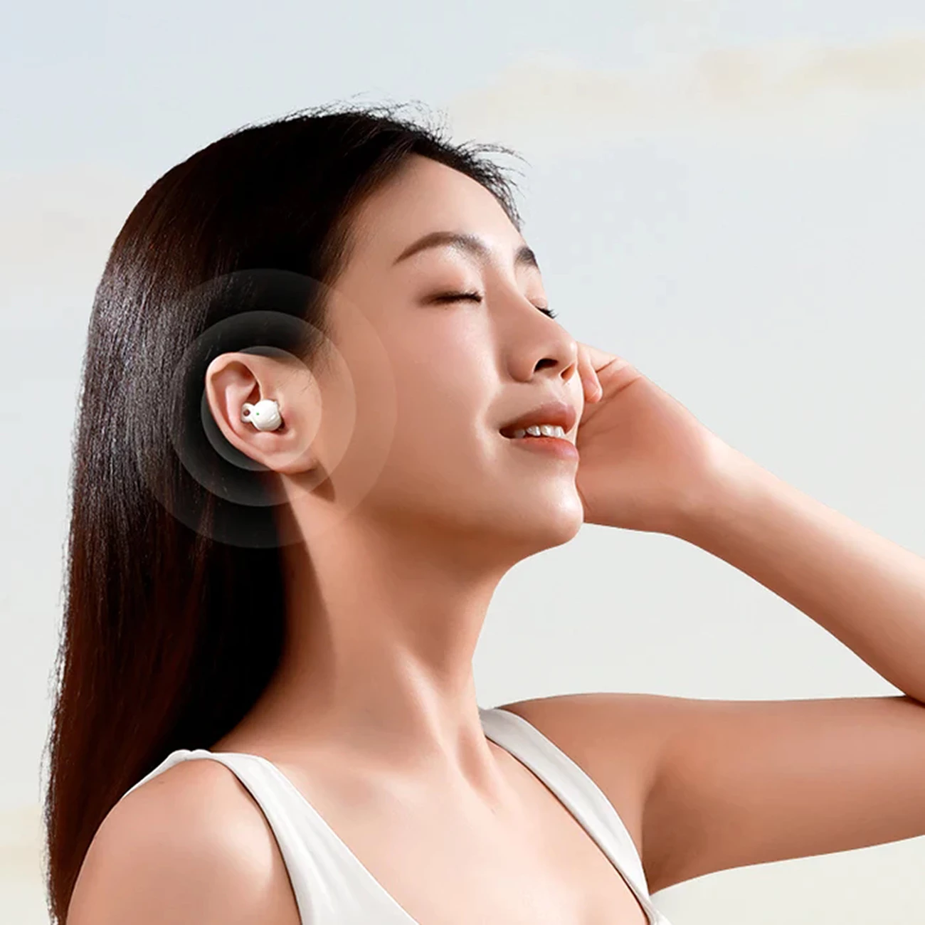 Kufje wireless in-ear Joyroom JR-TS3, për gjumë, Bluetooth 5.3, 400 mAh, Bardhë