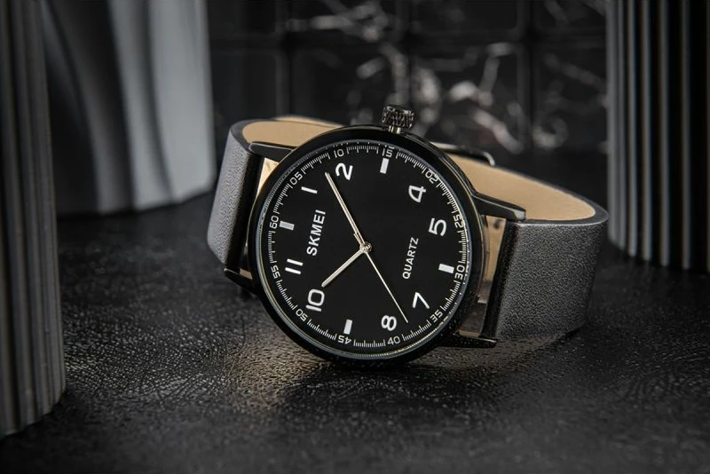 Orë dore për meshkuj Skmei, e zezë