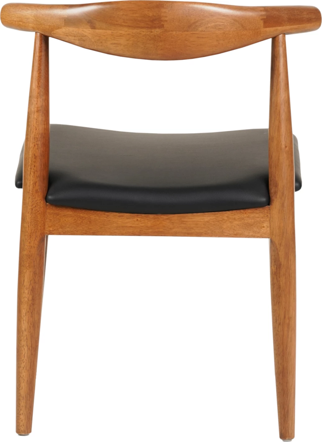 Karrige për ngrënie ALOR FH9947.03 dru gome ngjyrë arre e lehtë, PU i zi, 55x51x75H cm