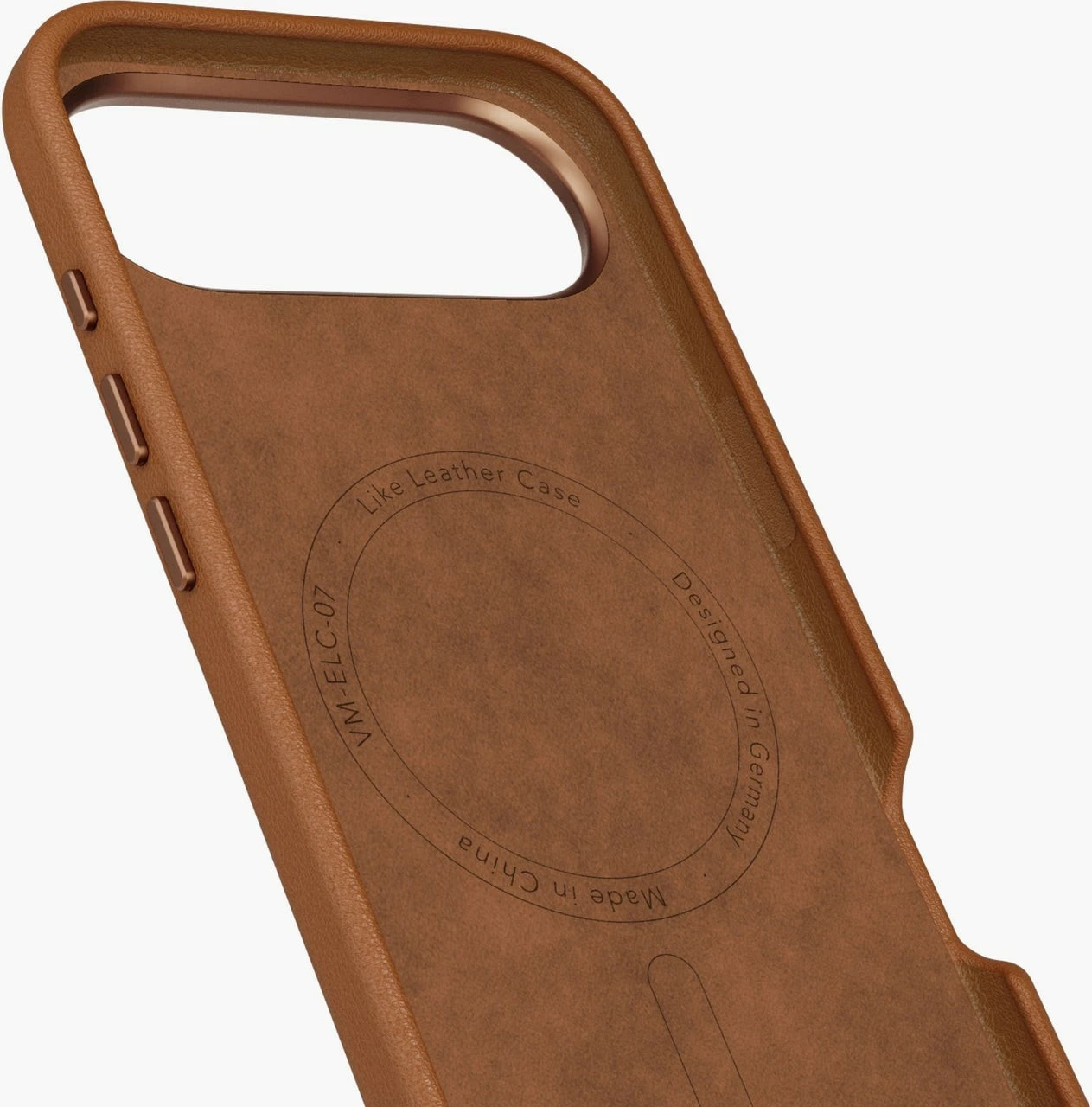 Mbështjellës Vonmählen Like Leather për iPhone Air 17, kafe