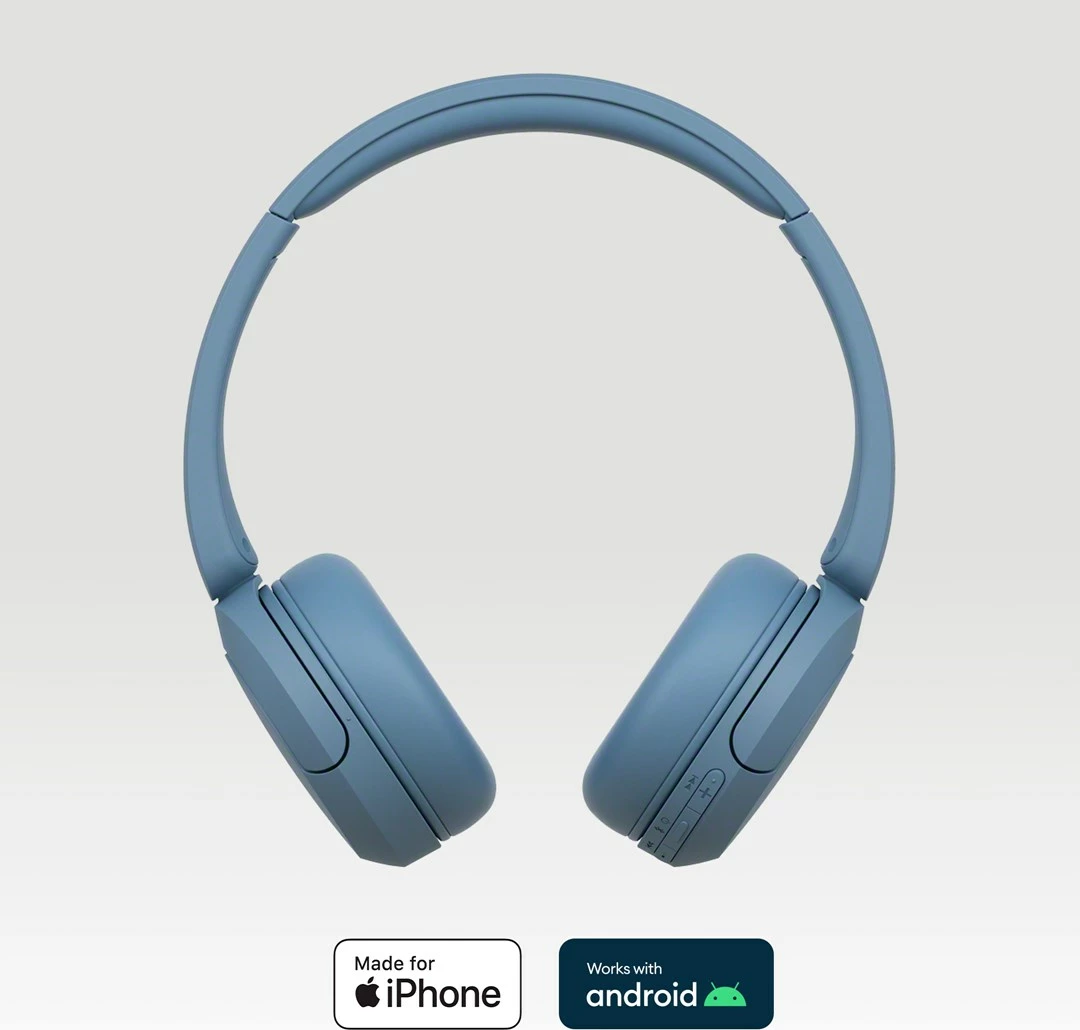 Kufje pa tela Sony WH-CH520, Bluetooth, Mikrofon, Kaltër