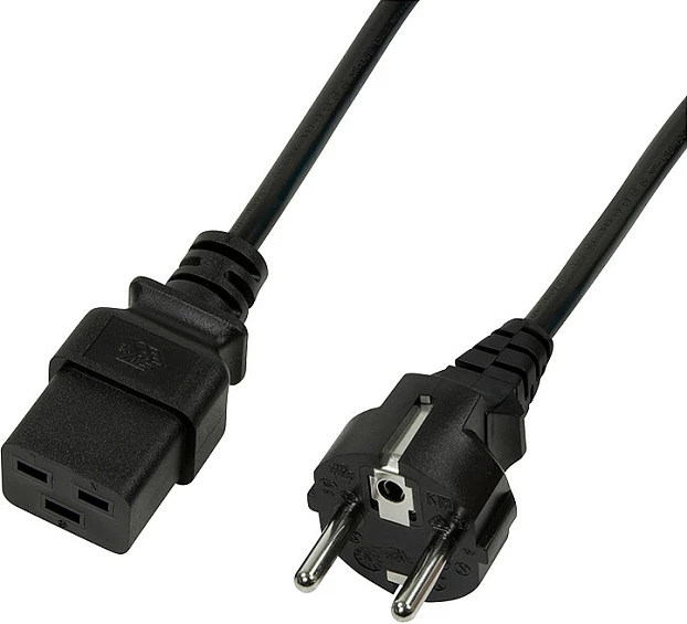 Kabllo rryme LogiLink CEE 7/7 - IEC C19, 3 m, e zezë