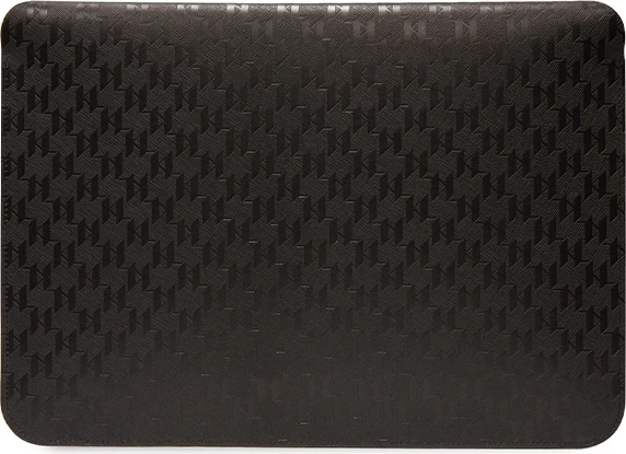 Mbështjellës laptopi Karl Lagerfeld Saffiano Monogram Choupette, 16", i zi