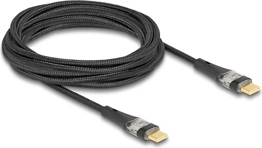 Kabllo USB-C DeLOCK USB-C në USB-C, PD 3.0 100W, 3m, USB 2.0, e zezë