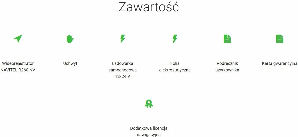 Kamerë dashcam Navitel R260 NV, Full HD 1080p 60fps, kënd 140°, microSD deri 256GB, Night Vision, e zezë, set me mbajtëse + karikues veture