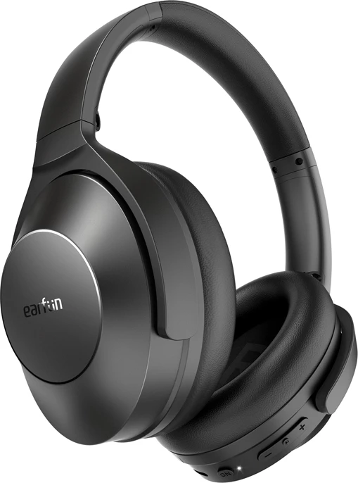 Kufje wireless Earfun Wave Life HP201, mbi vesh, Hi-Res Audio, ANC, e zezë