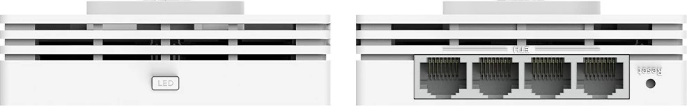 Access point muror Wi‑Fi 6, Cudy AP3000 Wall, AX3000 2402+574 Mb/s, 5x GbE me PoE In/Out, i bardhë
