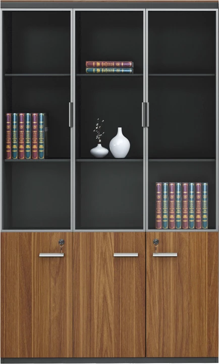 Dollap profesional për zyre Oscar, ngjyrë arrë-antracit, 200x40x200cm