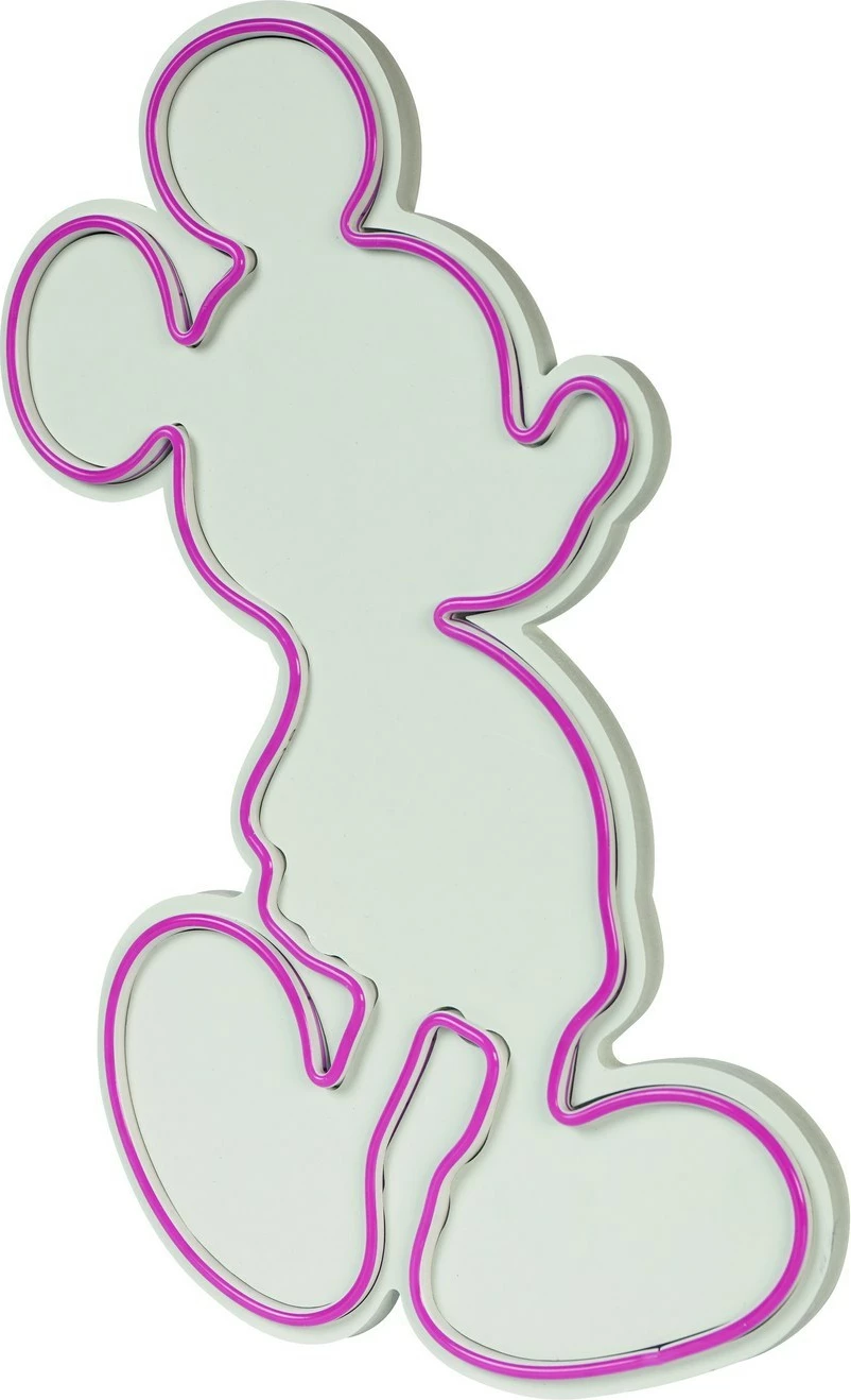 Dritë dekorative plastike LED, Mickey Mouse, rozë