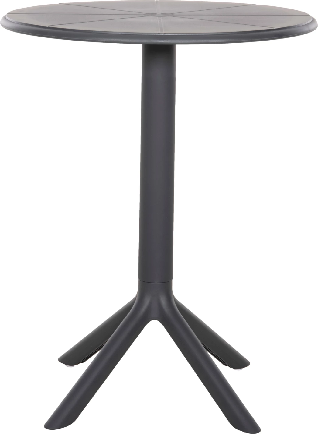 Tavolinë e rrumbullakët polipropileni TERRIN FH6124.20, gri, Φ61x77Hcm