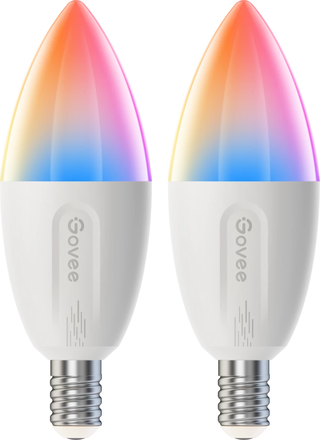 Poç LED smart Govee E14 RGBWW 450 lm, set 2 copë