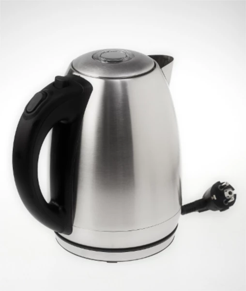 Çajnik elektrik ADLER AD1223 1.7L 2200W inox, argjend/zezë