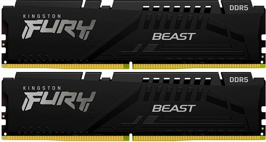 RAM Memorje Kingston FURY Beast 32GB (2x16GB) DDR5 6000MT/s CL30 DIMM EXPO, e zezë