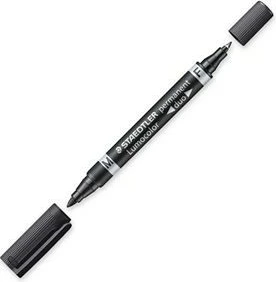 Marker Staedtler Lumocolor Duo, i zi, dy maje, 1.5 mm
