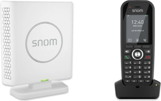 Telefon DECT Snom M430, Handset pa tela, Speakerphone, 100 kontakte, Caller ID, Zi, Bardhë
