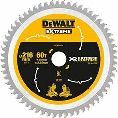 Disk sharre rrethore DeWalt DT99570-QZ 216mm 60 dhëmbë vrimë 30mm për dru