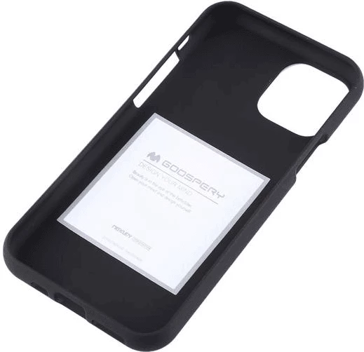 Mbështjellës Goospery Soft Feeling Silicone për iPhone 15 Pro, i zi