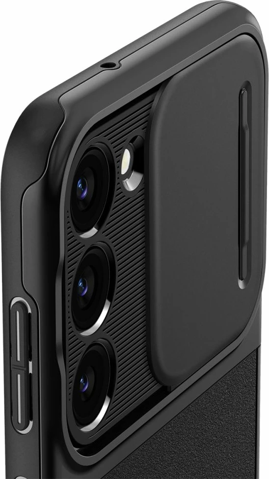 Mbështjellës Spigen Optik Armor për Samsung Galaxy S23, i zi