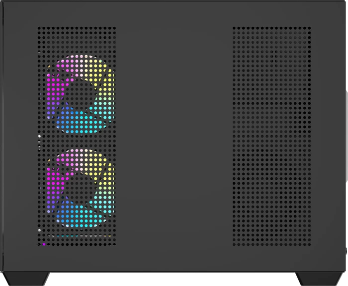 Kasë DarkFlash B275 PRO Mini Tower, Tempered Glass 270°, 6x 120mm ventilatorë, e zezë