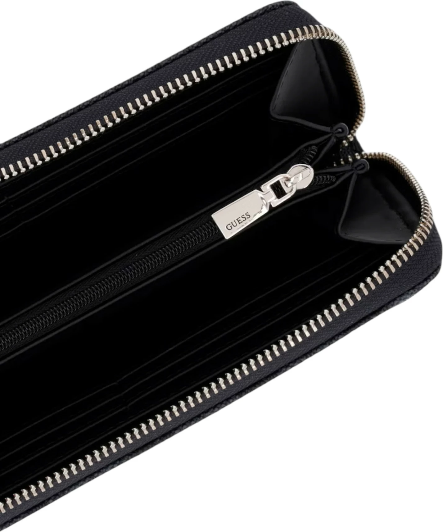 Portofol për femra Guess Coleen Logo SML Zip, antracit