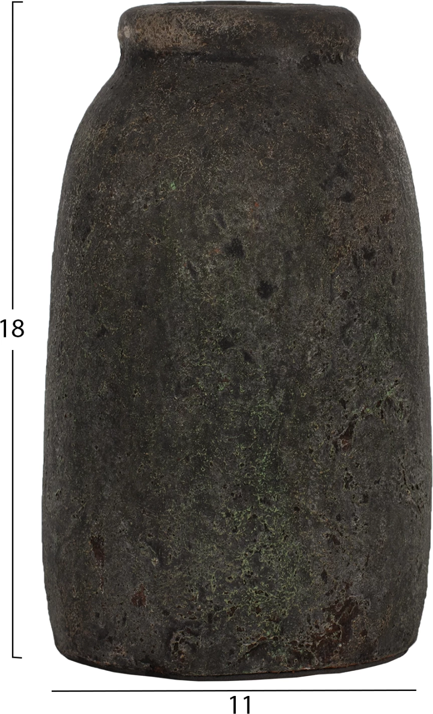 Vazo dekorative 3 copë, FH7711, ngjyrë gri fosile