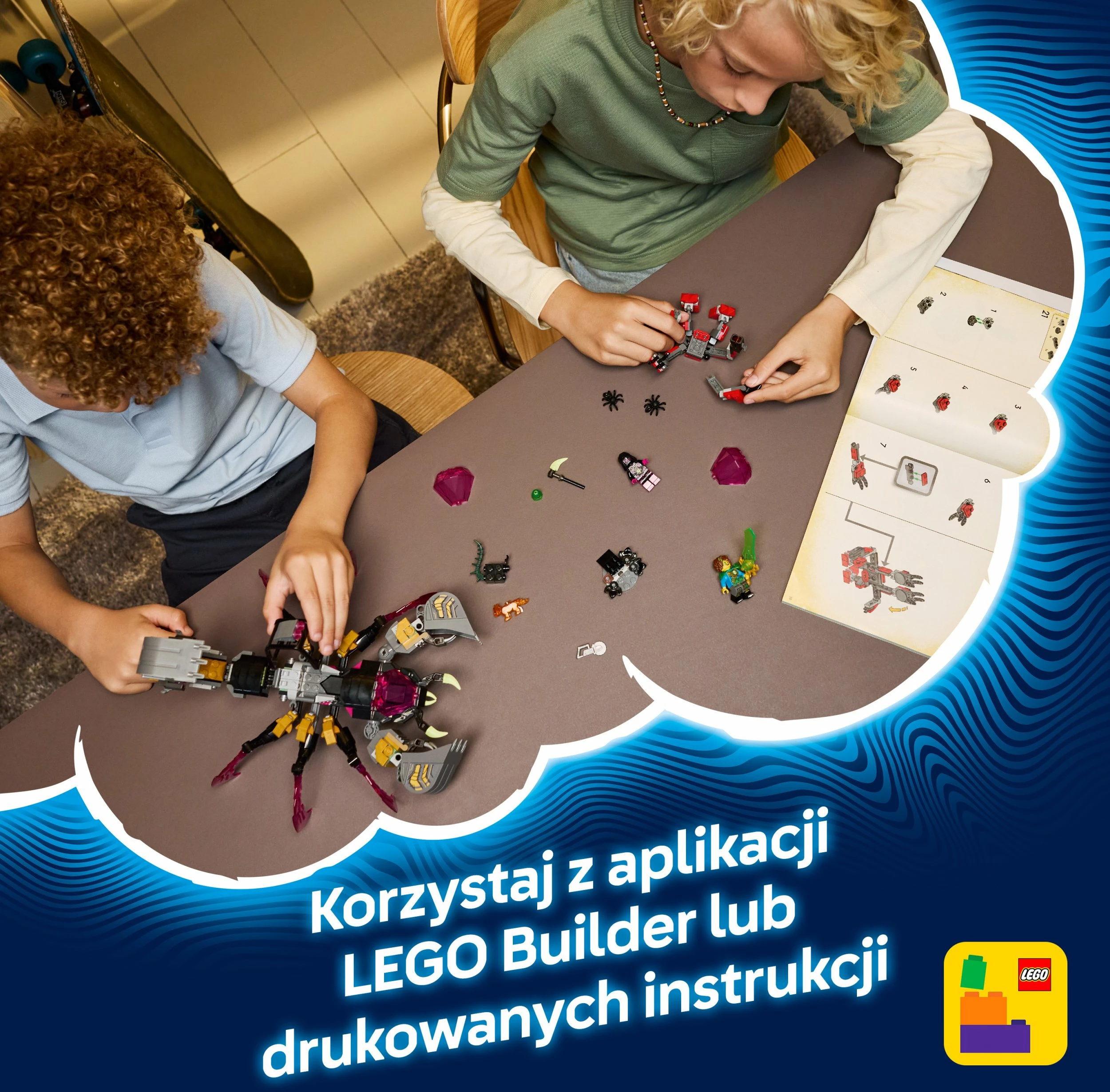 Set konstruksioni LEGO DREAMZzz Nightmare Scorpion Excavator 71513, 505 pjesë, 2-në-1