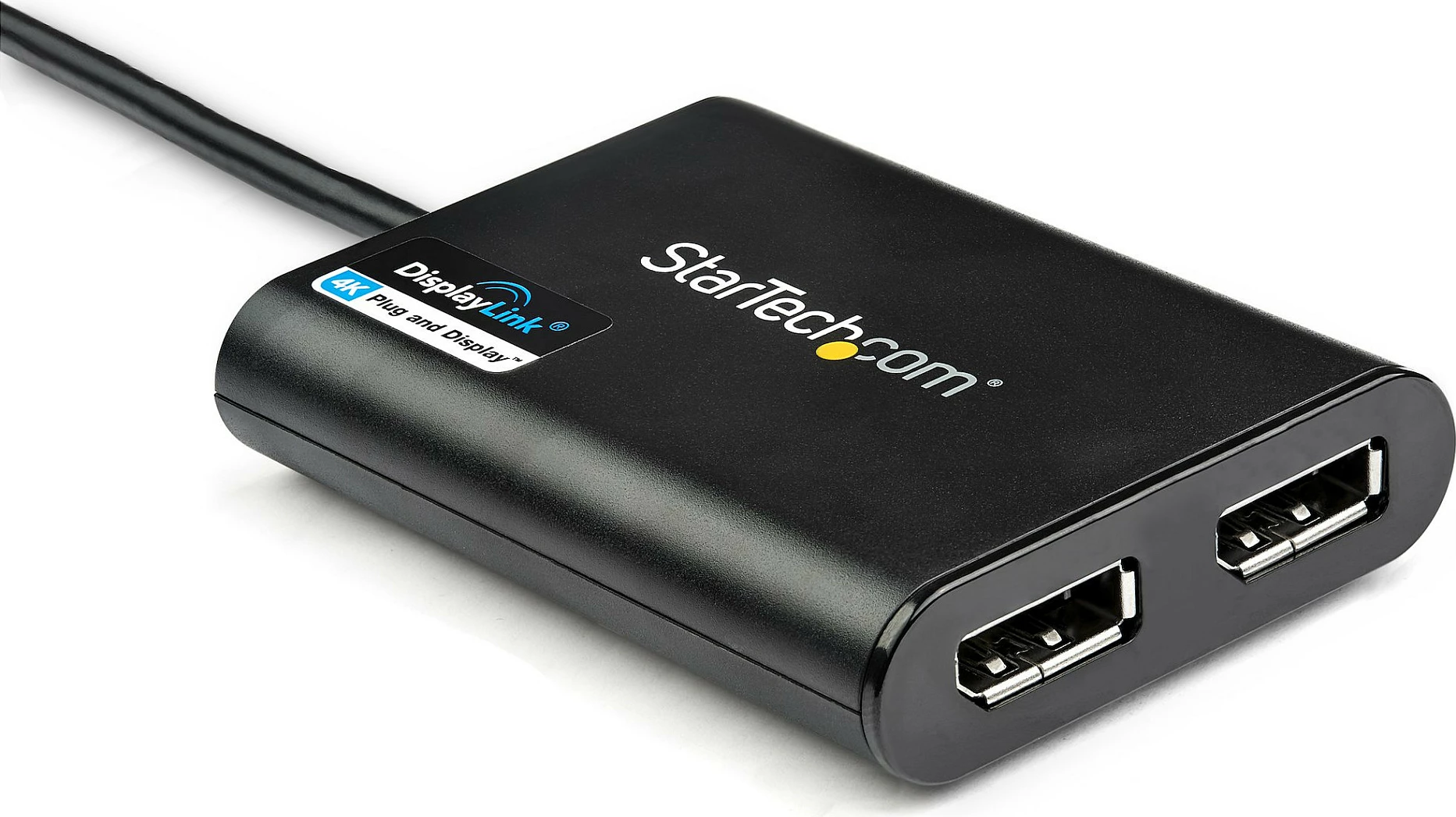 Adapter USB 3.0 në Dual DisplayPort StarTech USB32DP24K60, 2x 4K 60Hz, i zi