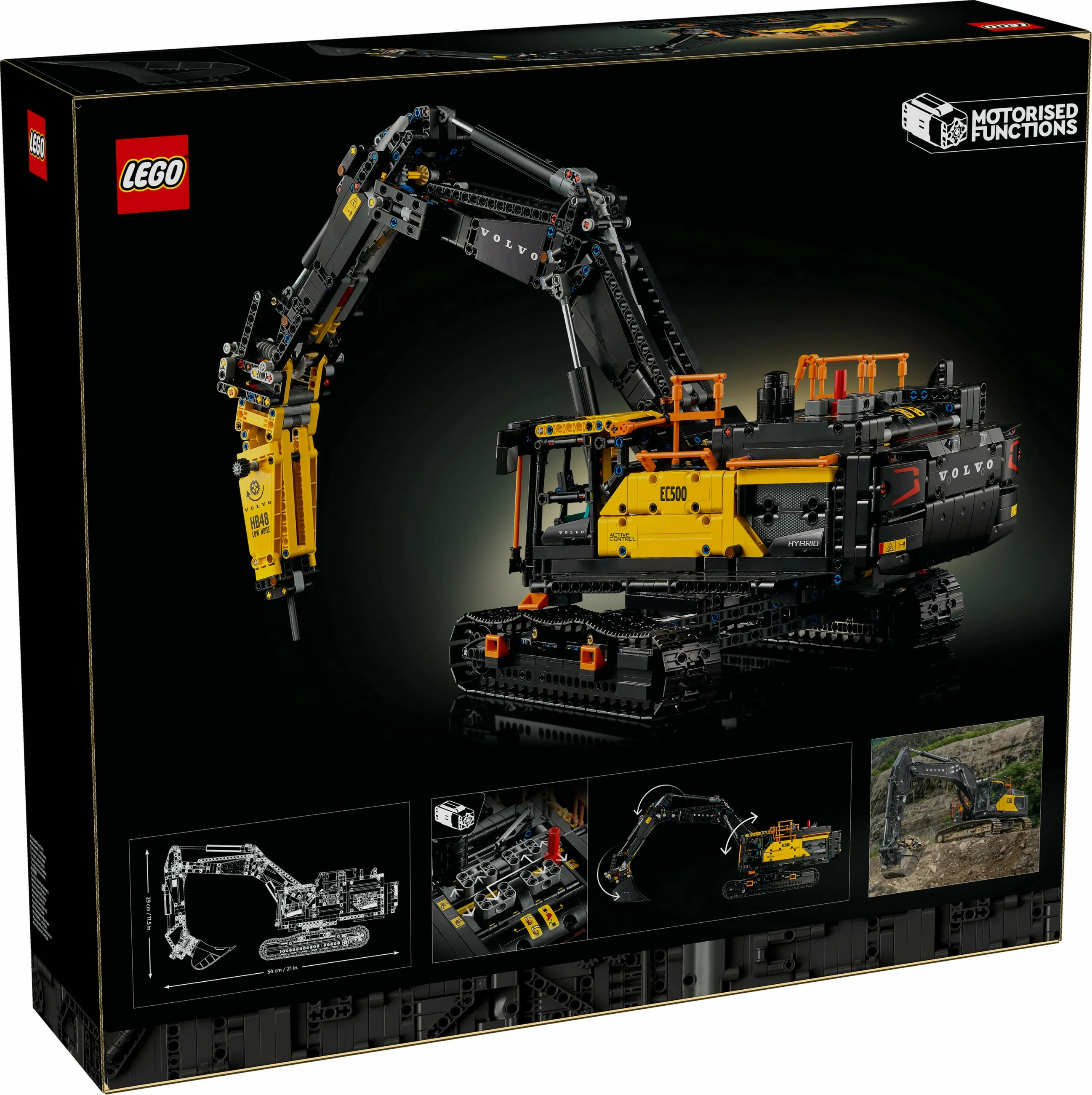 Set ndërtimi LEGO Technic Volvo EC500 Hybrid Bagger 42215, 2359 pjesë, shumëngjyrësh
