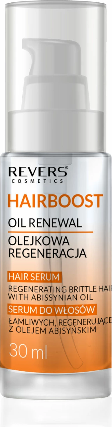 Serum rigjenerues me vaj Abyssinian për flokë të brishtë Revers Hairboost, 30ml