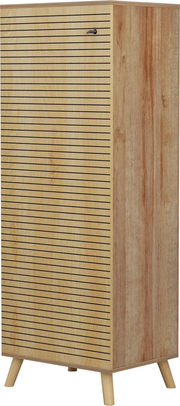 Dollap këpucësh ALVARO FH8954.16 melaminë, ngjyrë druri natyral, 50Χ38Χ135Hcm