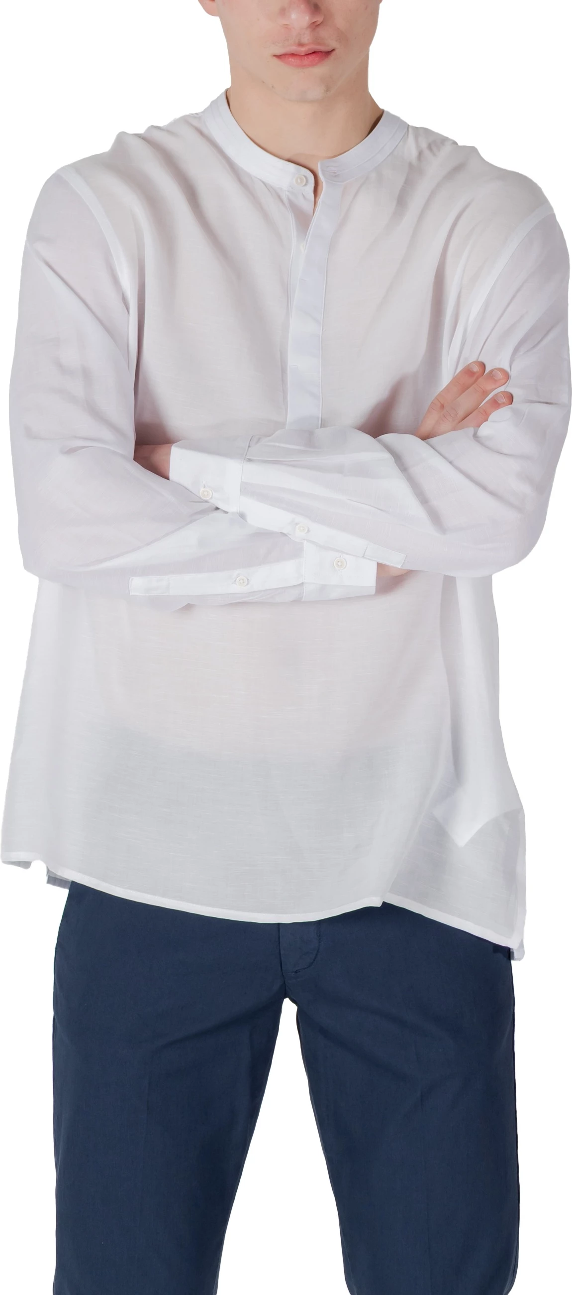 Këmishë polo me mëngë të gjata Antony Morato KILIS MMSL00758-FA400094, e bardhë [Madhësia: XXL]